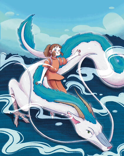 Ghibli November 23 - Blue - Spirited Away